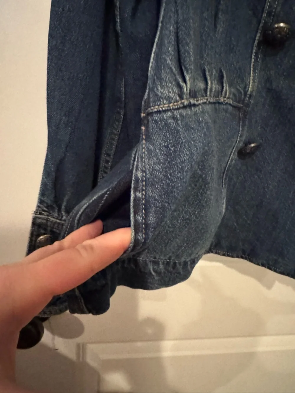 NWT Free People Imogene Denim Officer Jacket - Picture 5 of 8